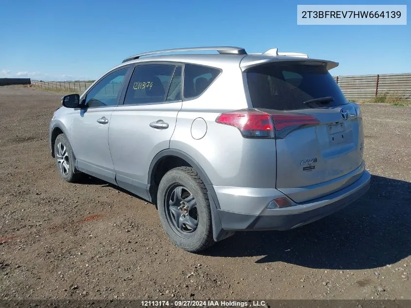 2T3BFREV7HW664139 2017 Toyota Rav4 Le