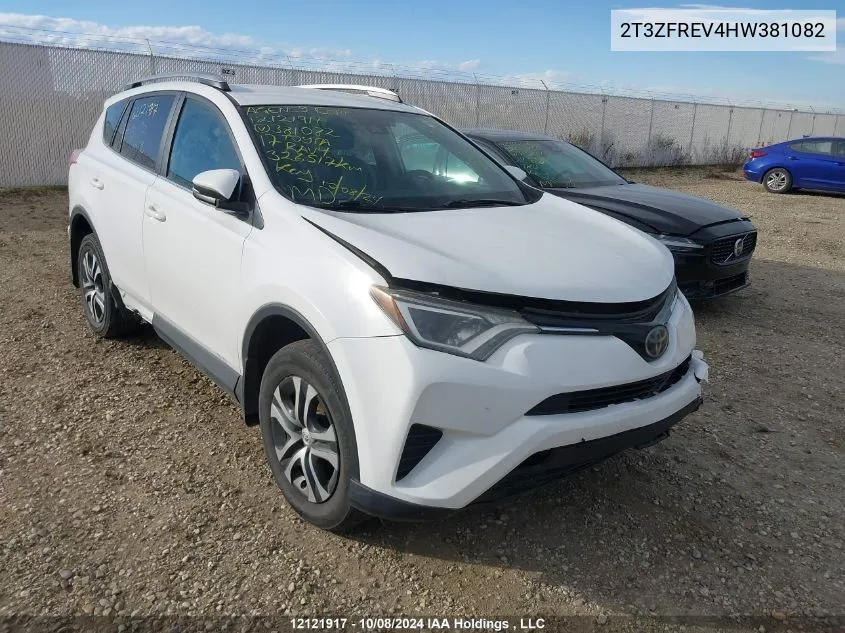 2017 Toyota Rav4 Le VIN: 2T3ZFREV4HW381082 Lot: 12121917