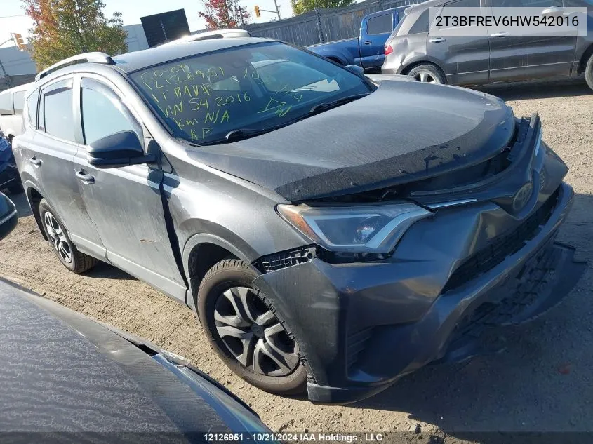 2017 Toyota Rav4 Le VIN: 2T3BFREV6HW542016 Lot: 12126951