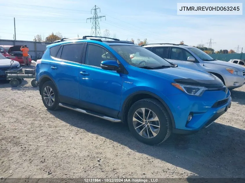 2017 Toyota Rav4 Hybrid Le+ VIN: JTMRJREV0HD063245 Lot: 12131984