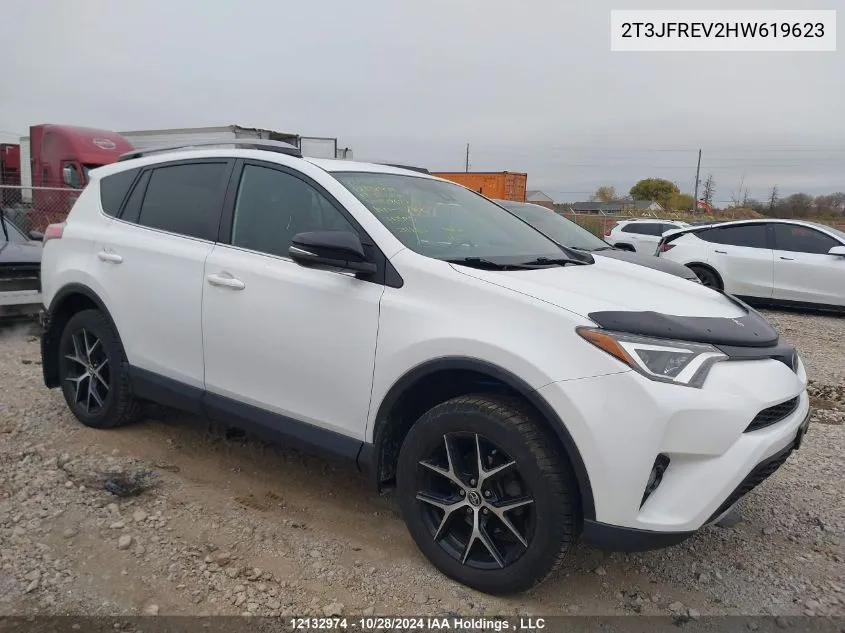 2017 Toyota Rav4 Se VIN: 2T3JFREV2HW619623 Lot: 12132974