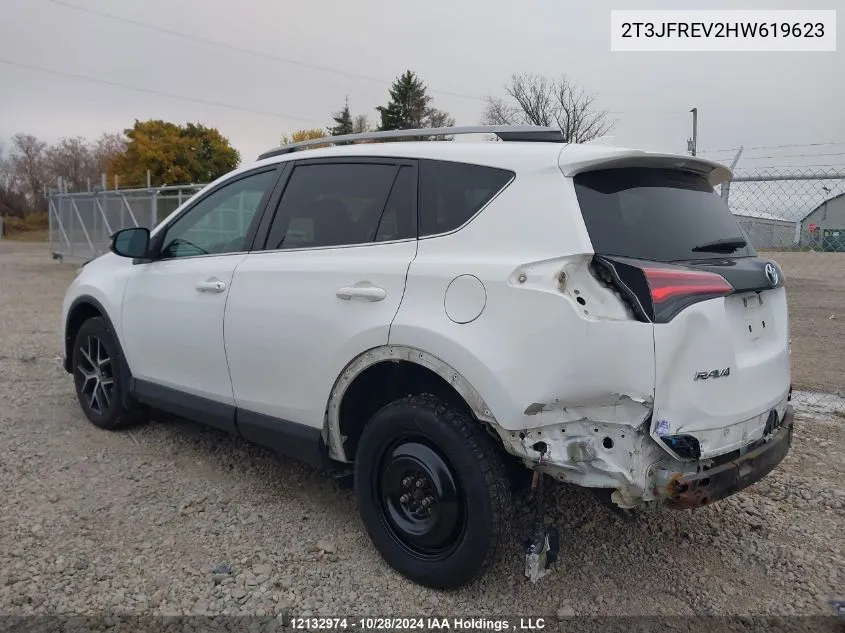 2017 Toyota Rav4 Se VIN: 2T3JFREV2HW619623 Lot: 12132974