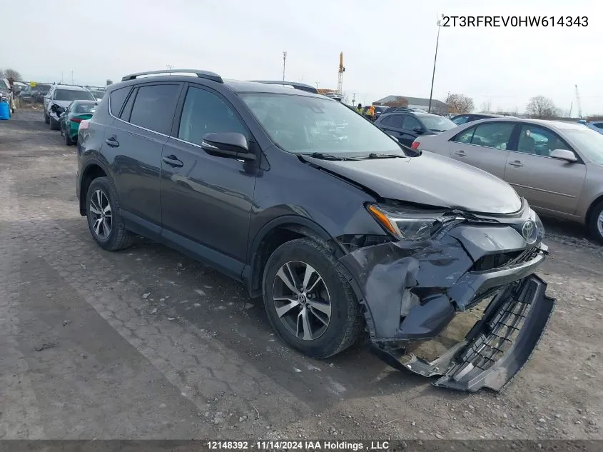 2017 Toyota Rav4 Xle VIN: 2T3RFREV0HW614343 Lot: 12148392