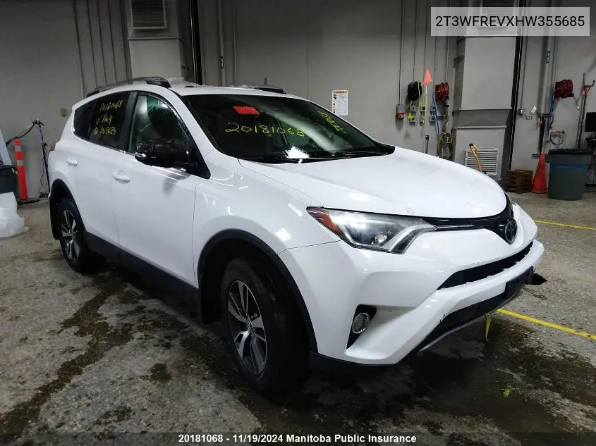 2017 Toyota Rav4 Xle VIN: 2T3WFREVXHW355685 Lot: 20181068