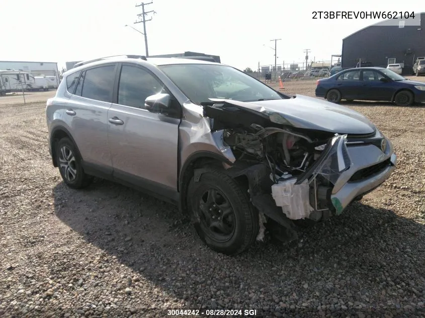 2017 Toyota Rav4 Le VIN: 2T3BFREV0HW662104 Lot: 30044242