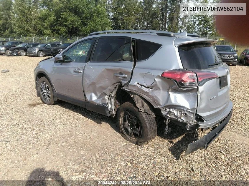 2017 Toyota Rav4 Le VIN: 2T3BFREV0HW662104 Lot: 30044242