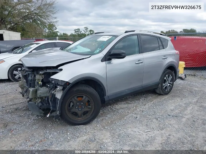 2017 Toyota Rav4 Le VIN: 2T3ZFREV9HW326675 Lot: 38844288