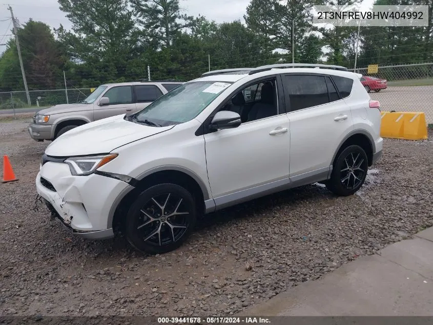 2017 Toyota Rav4 Se VIN: 2T3NFREV8HW404992 Lot: 39441678