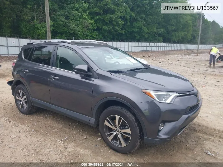 JTMWFREV3HJ133567 2017 Toyota Rav4 Xle