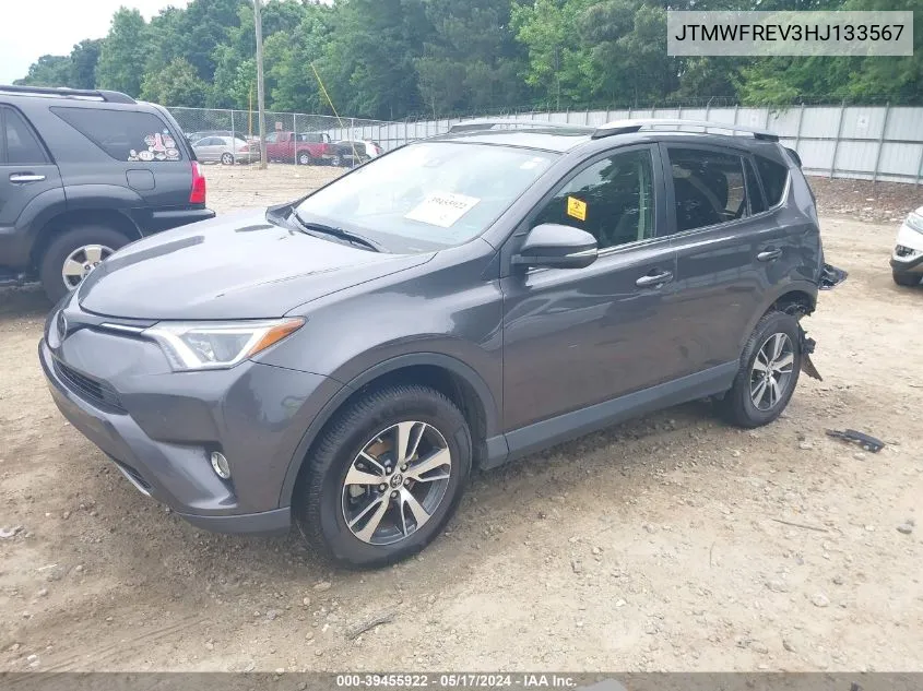 2017 Toyota Rav4 Xle VIN: JTMWFREV3HJ133567 Lot: 39455922