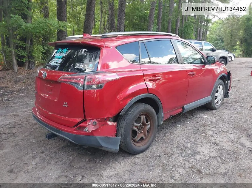 2017 Toyota Rav4 Le VIN: JTMBFREV7HJ134462 Lot: 39517617