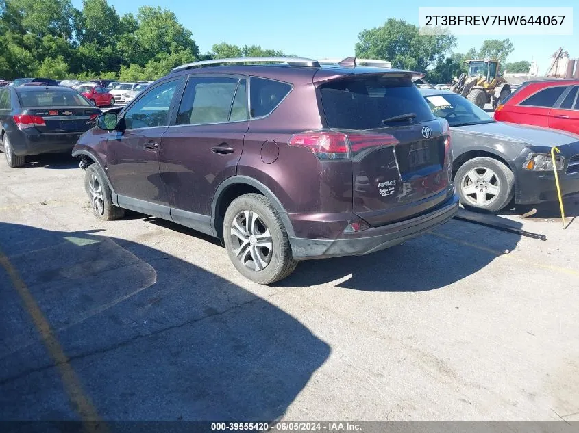 2T3BFREV7HW644067 2017 Toyota Rav4 Le