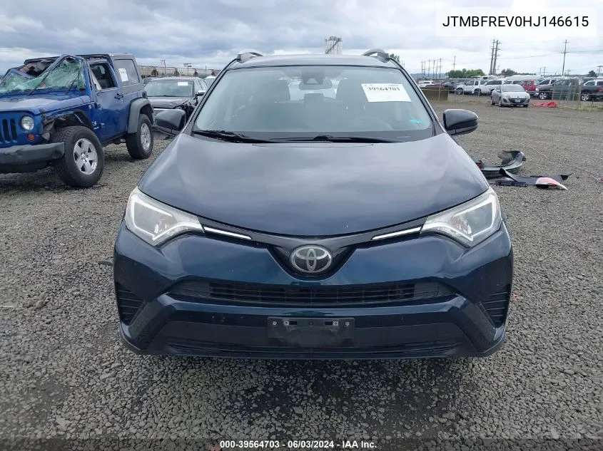 2017 Toyota Rav4 Le VIN: JTMBFREV0HJ146615 Lot: 39564703