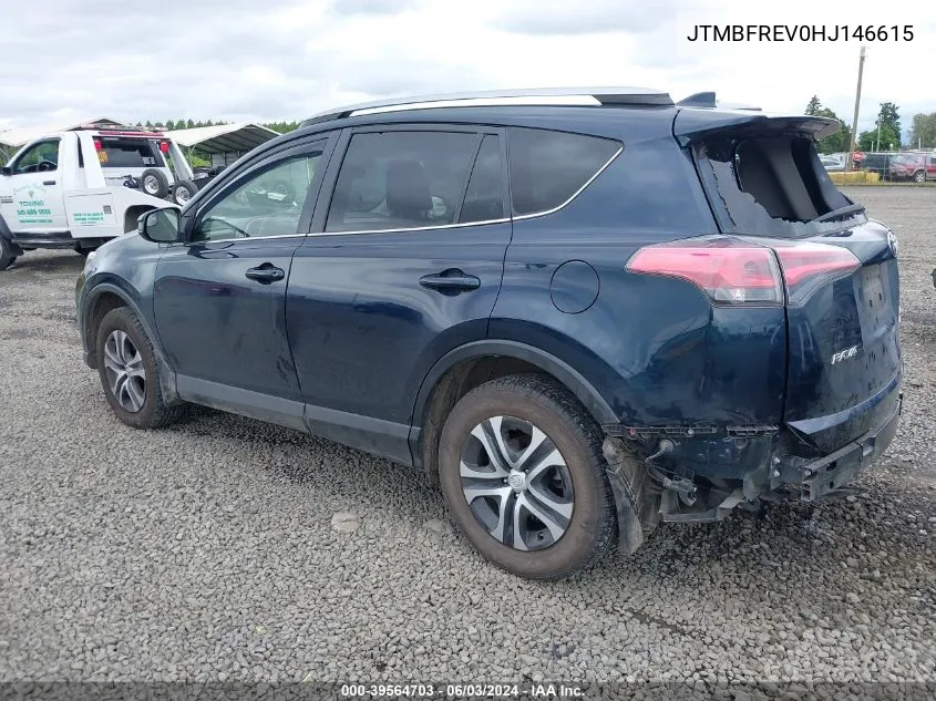 2017 Toyota Rav4 Le VIN: JTMBFREV0HJ146615 Lot: 39564703