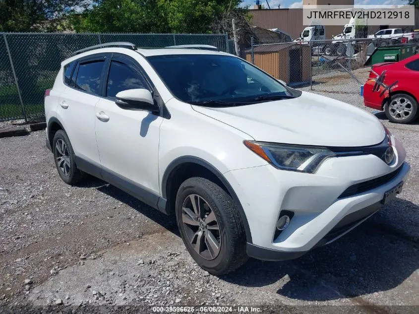 2017 Toyota Rav4 Xle VIN: JTMRFREV2HD212918 Lot: 39596625