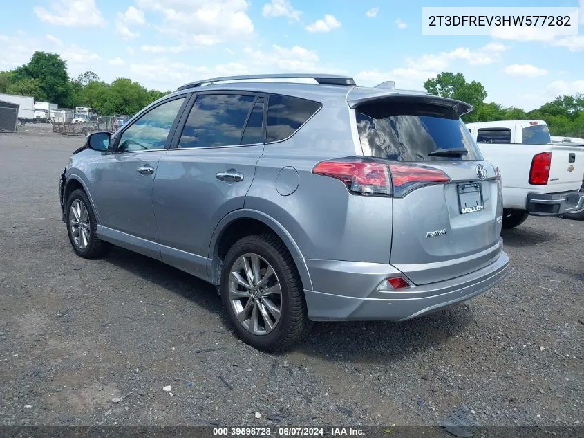 2T3DFREV3HW577282 2017 Toyota Rav4 Platinum