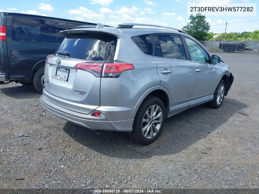 2T3DFREV3HW577282 2017 Toyota Rav4 Platinum