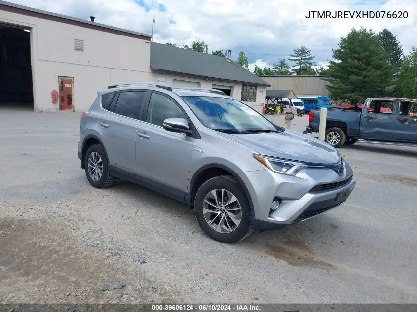 2017 Toyota Rav4 Hybrid Xle VIN: JTMRJREVXHD076620 Lot: 39606124