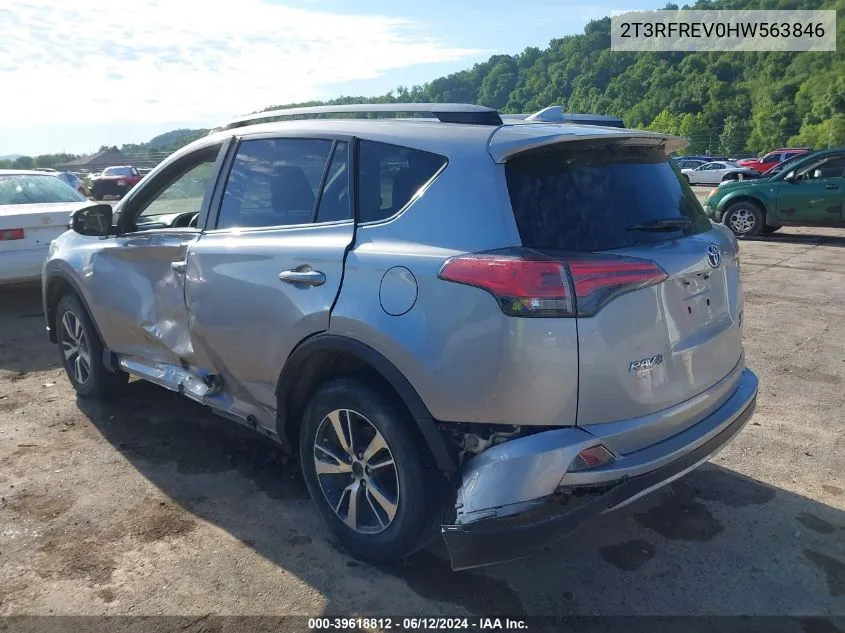 2017 Toyota Rav4 Xle VIN: 2T3RFREV0HW563846 Lot: 39618812