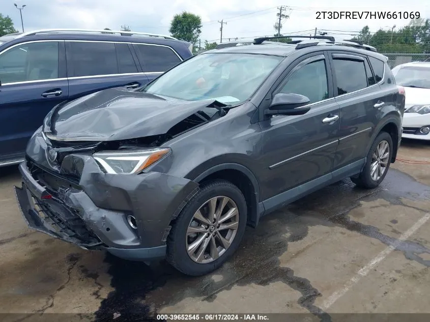 2T3DFREV7HW661069 2017 Toyota Rav4 Limited