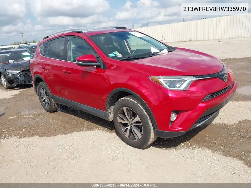 2017 Toyota Rav4 Xle VIN: 2T3WFREV8HW335970 Lot: 39664235