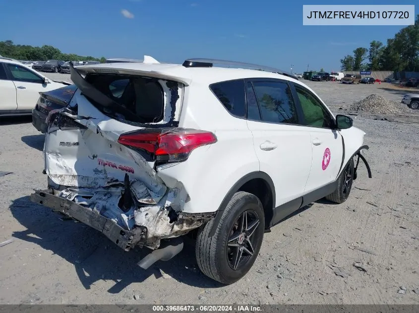 2017 Toyota Rav4 Le VIN: JTMZFREV4HD107720 Lot: 39686473