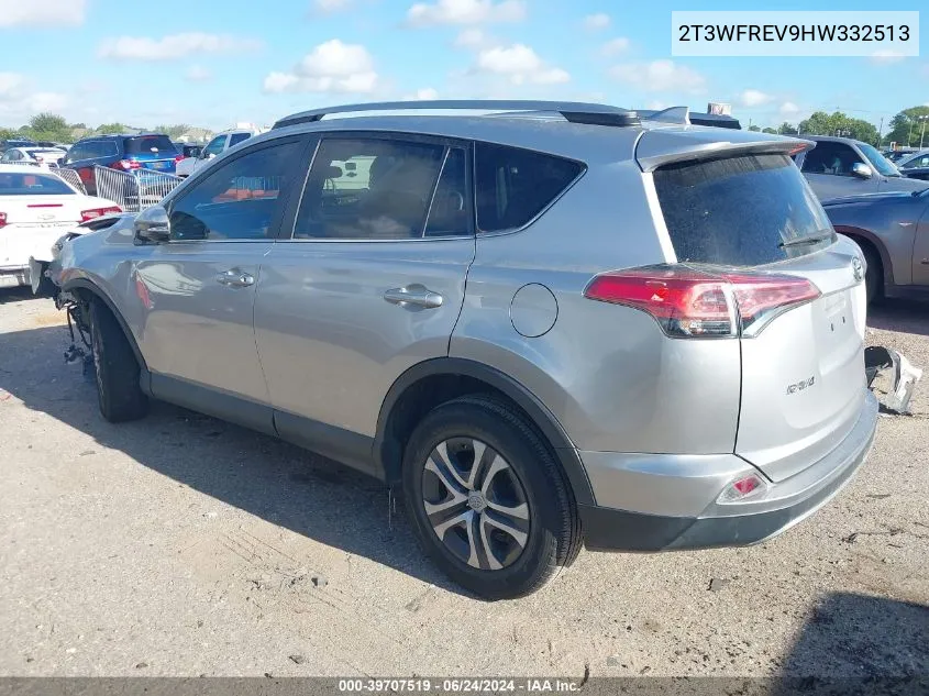 2017 Toyota Rav4 Xle VIN: 2T3WFREV9HW332513 Lot: 39707519