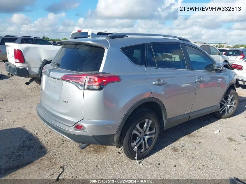 2017 Toyota Rav4 Xle VIN: 2T3WFREV9HW332513 Lot: 39707519