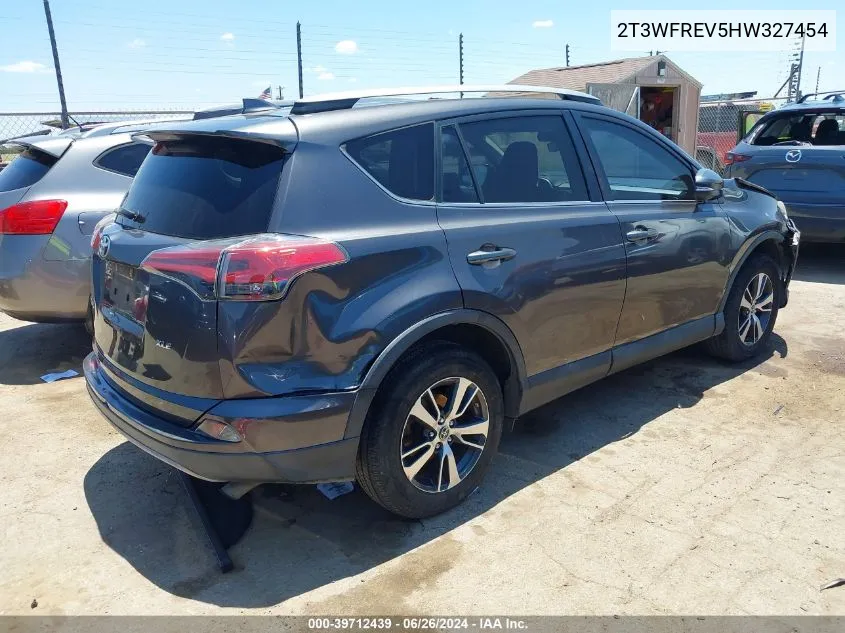 2017 Toyota Rav4 Xle VIN: 2T3WFREV5HW327454 Lot: 39712439