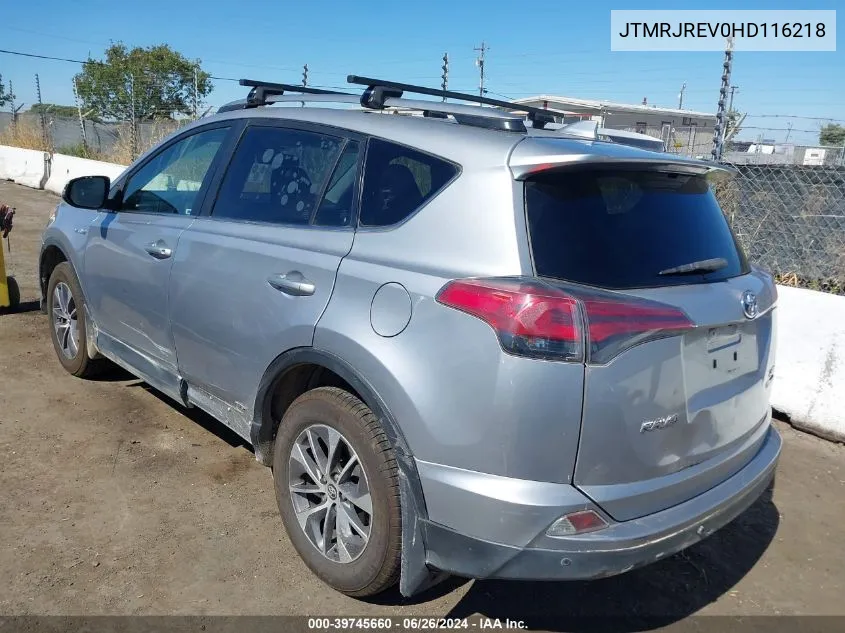 JTMRJREV0HD116218 2017 Toyota Rav4 Hybrid Xle