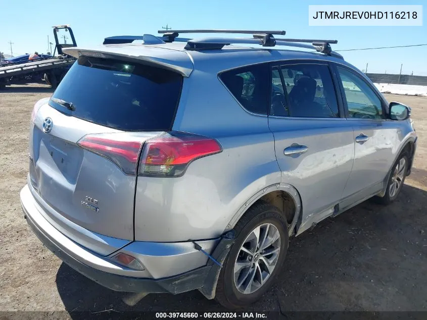 JTMRJREV0HD116218 2017 Toyota Rav4 Hybrid Xle