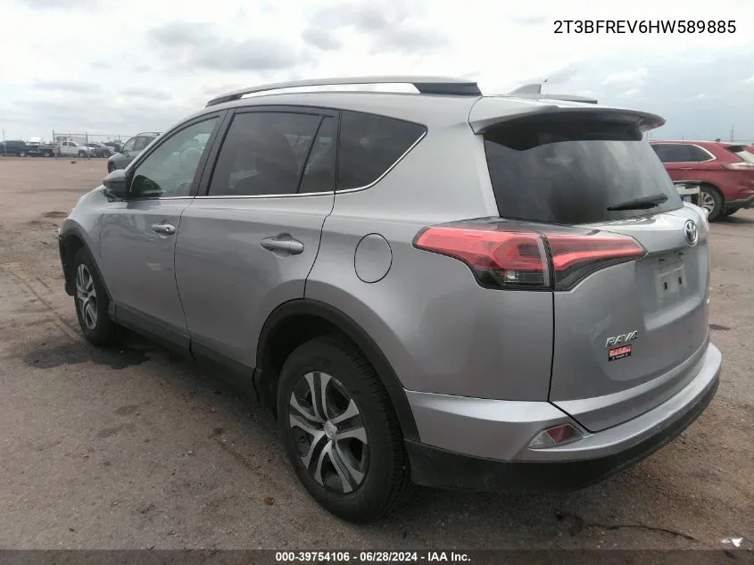 2017 Toyota Rav4 Le VIN: 2T3BFREV6HW589885 Lot: 39754106