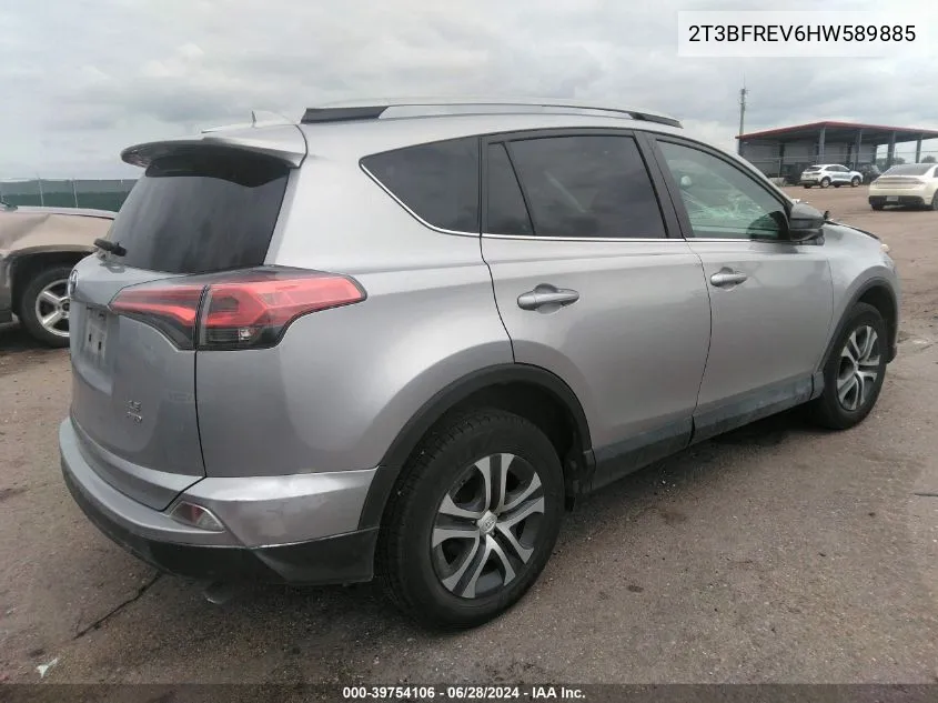 2017 Toyota Rav4 Le VIN: 2T3BFREV6HW589885 Lot: 39754106