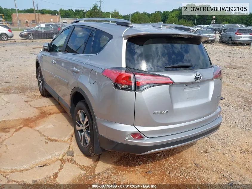 2T3WFREV8HW392105 2017 Toyota Rav4 Xle