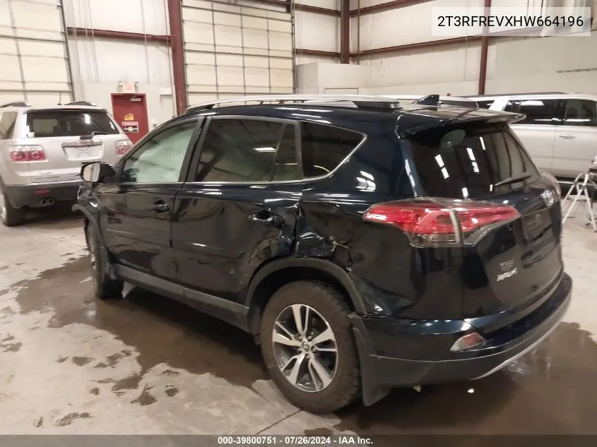 2T3RFREVXHW664196 2017 Toyota Rav4 Xle