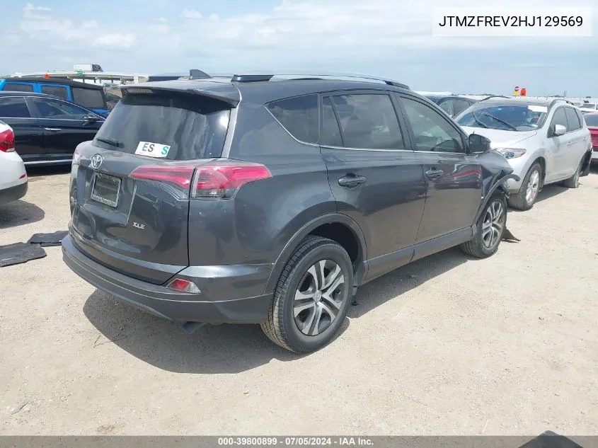 2017 Toyota Rav4 Le VIN: JTMZFREV2HJ129569 Lot: 39800899