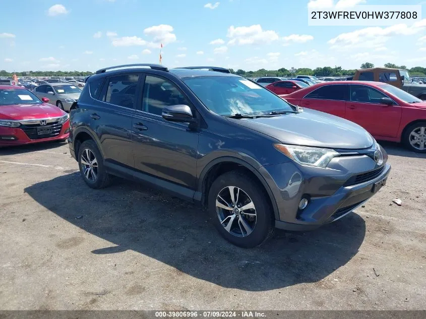 2T3WFREV0HW377808 2017 Toyota Rav4 Xle