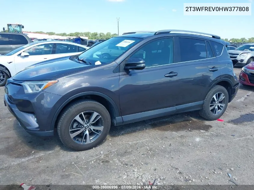 2T3WFREV0HW377808 2017 Toyota Rav4 Xle