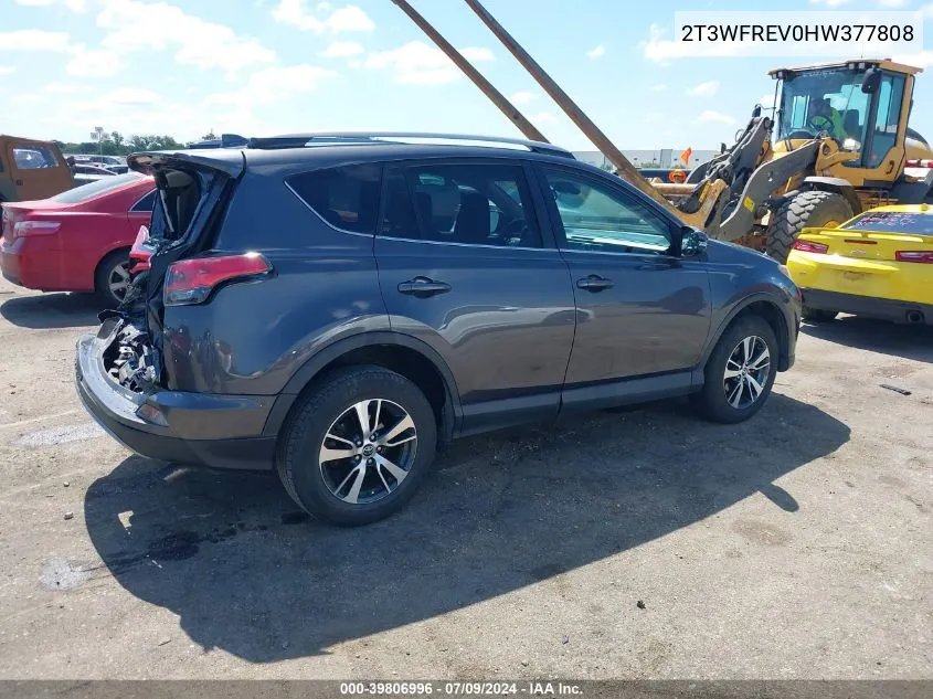 2T3WFREV0HW377808 2017 Toyota Rav4 Xle