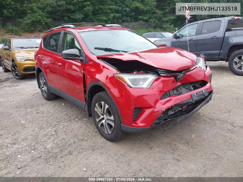 2017 Toyota Rav4 Le VIN: JTMBFREV3HJ133518 Lot: 39807303