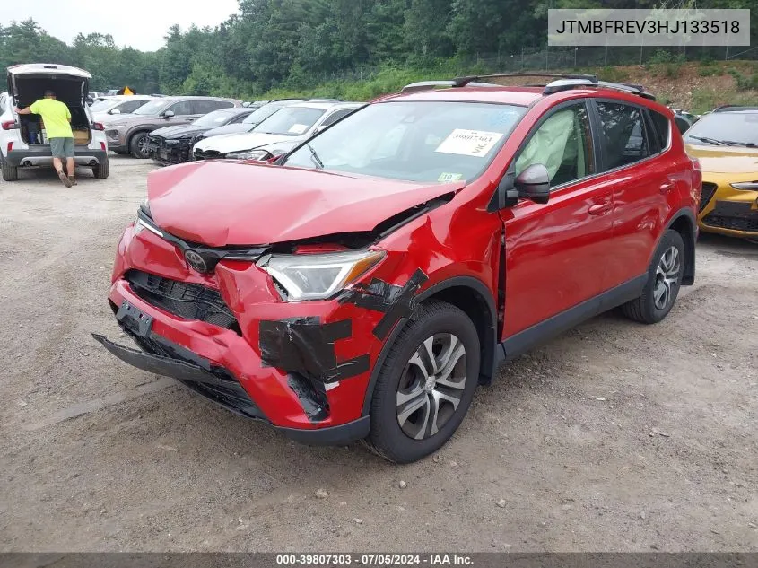 2017 Toyota Rav4 Le VIN: JTMBFREV3HJ133518 Lot: 39807303