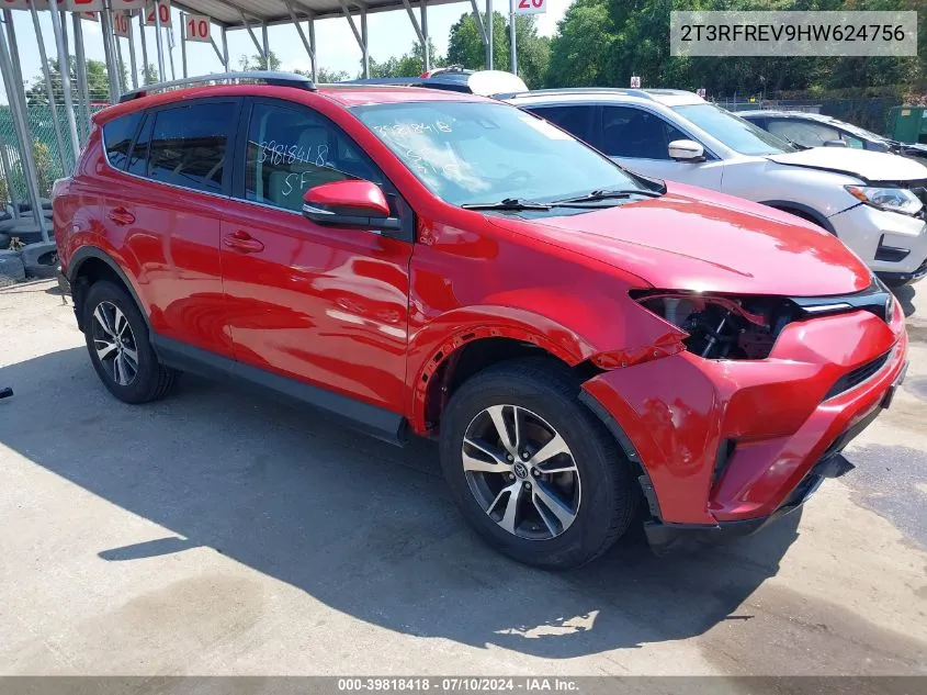 2017 Toyota Rav4 Xle VIN: 2T3RFREV9HW624756 Lot: 39818418