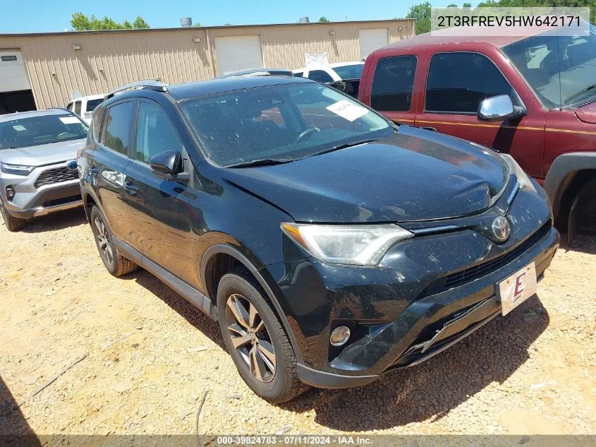 2T3RFREV5HW642171 2017 Toyota Rav4 Xle