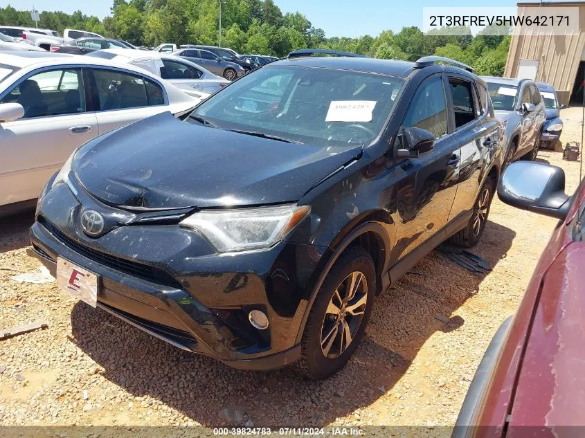 2017 Toyota Rav4 Xle VIN: 2T3RFREV5HW642171 Lot: 39824783