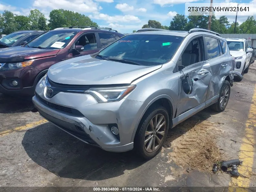 2017 Toyota Rav4 Platinum VIN: 2T3YFREV6HW321641 Lot: 39834800