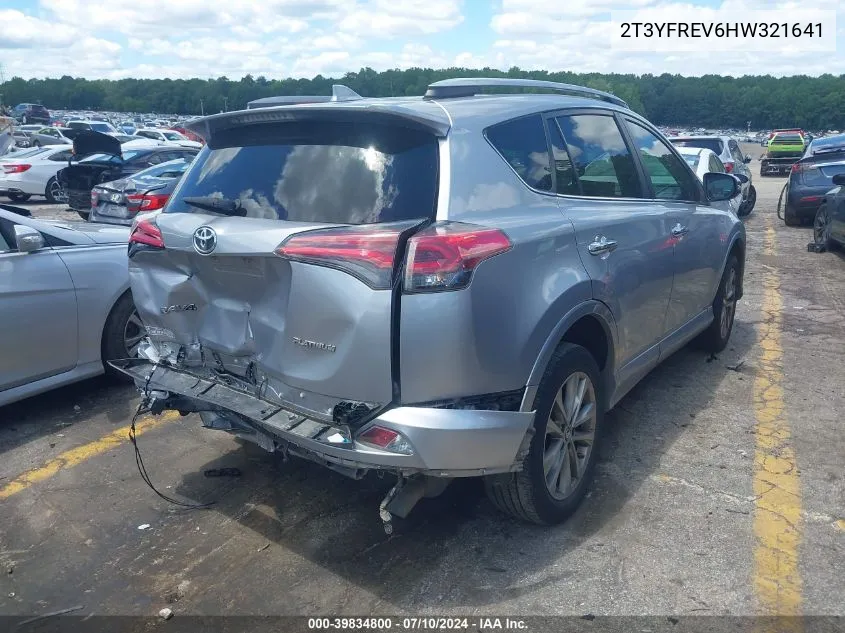 2T3YFREV6HW321641 2017 Toyota Rav4 Platinum