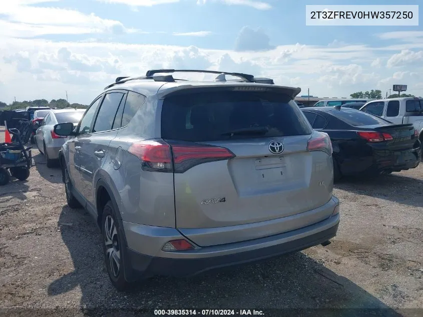 2T3ZFREV0HW357250 2017 Toyota Rav4 Le