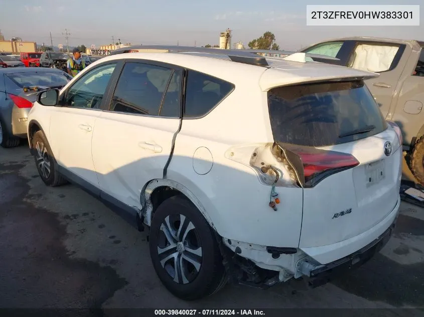 2T3ZFREV0HW383301 2017 Toyota Rav4 Le