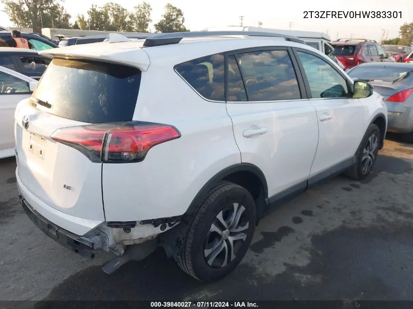 2T3ZFREV0HW383301 2017 Toyota Rav4 Le