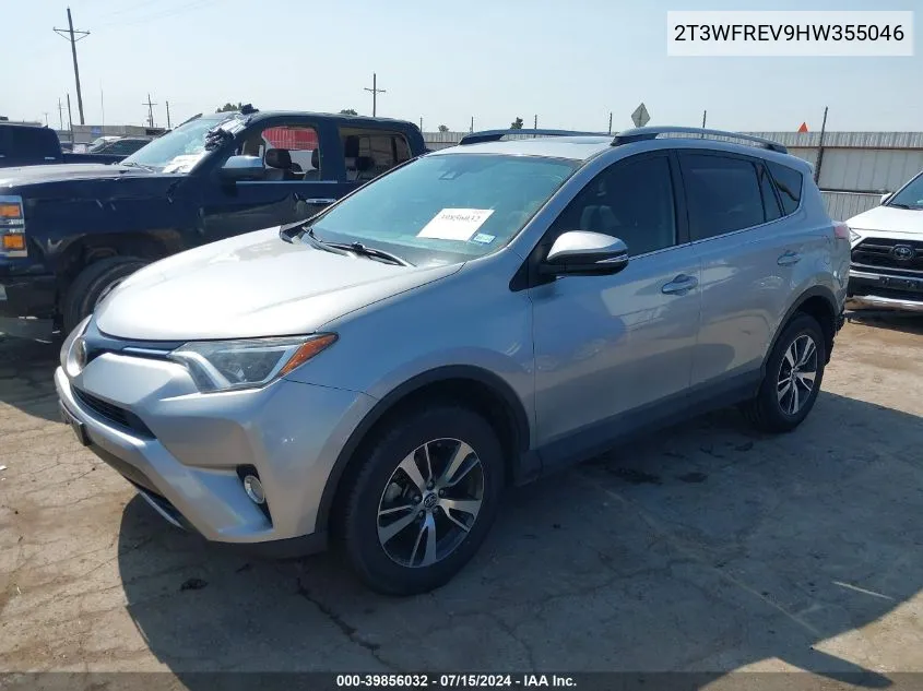 2017 Toyota Rav4 Xle VIN: 2T3WFREV9HW355046 Lot: 39856032